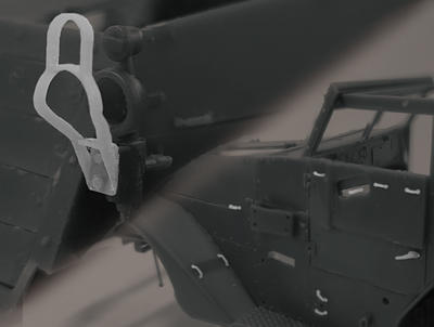 M3/M16 Half-Trank Light Guard &Door Handle & Strap Holder